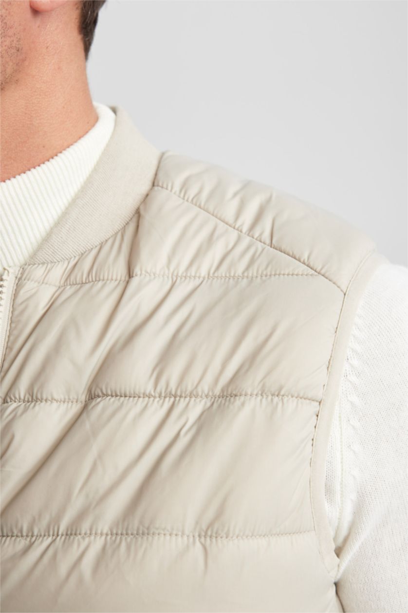 رجال اللون الحجري قمصلة يلك خفيف سليم فيت مقاوم للماء