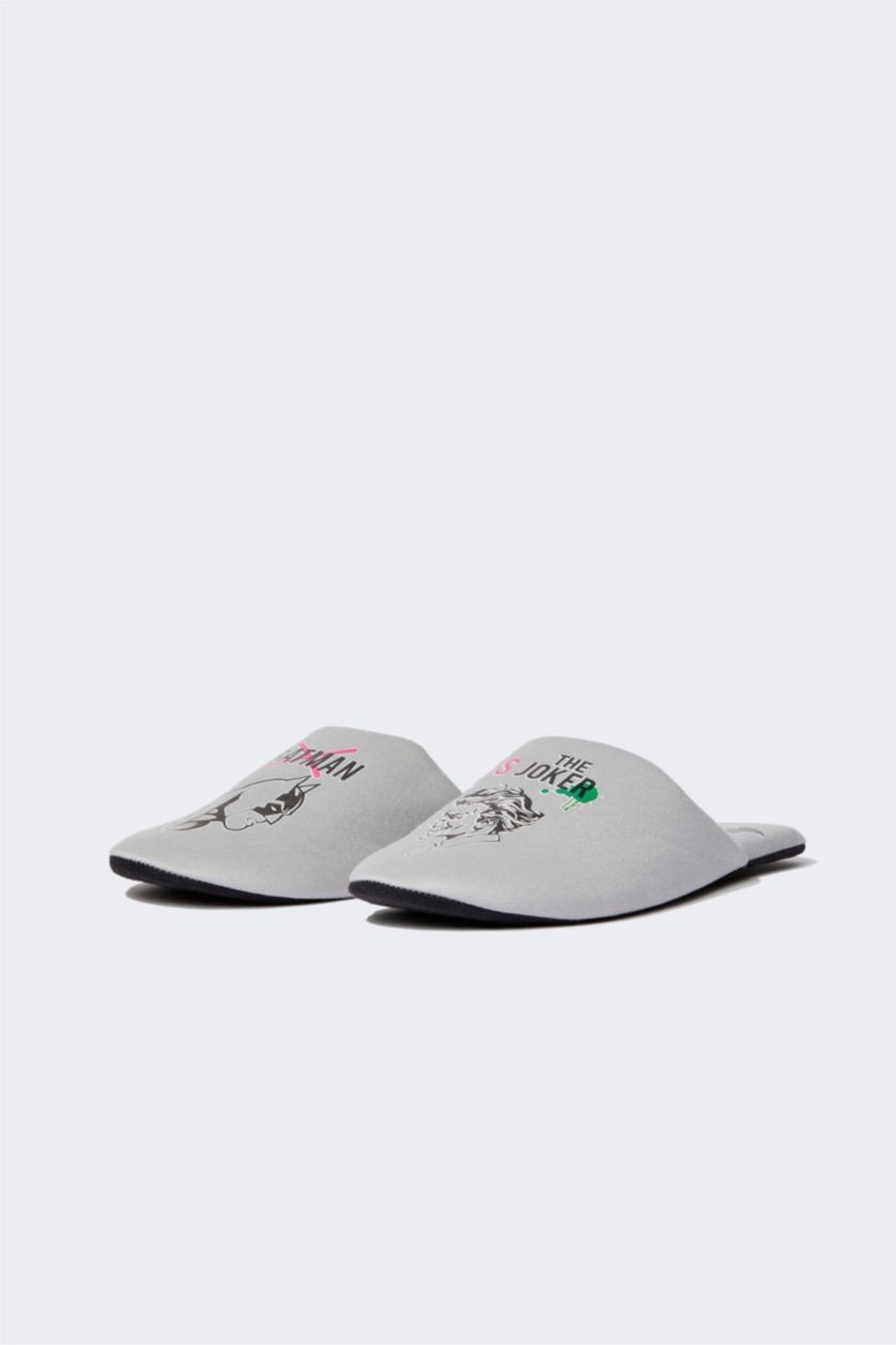 HOMME Gris Chaussons Panduf House sous licence Batman pour hommes