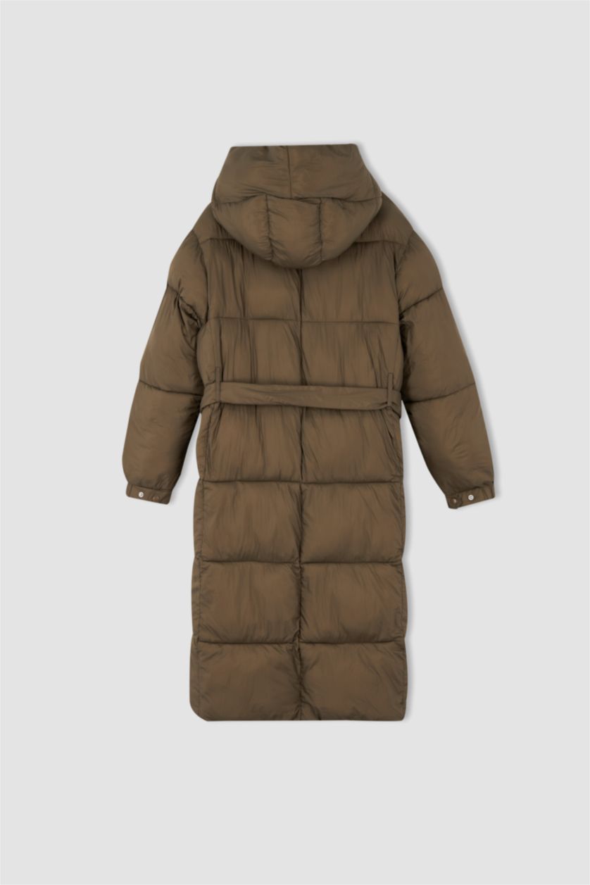 WOMAN Brown Regular Fit Coat