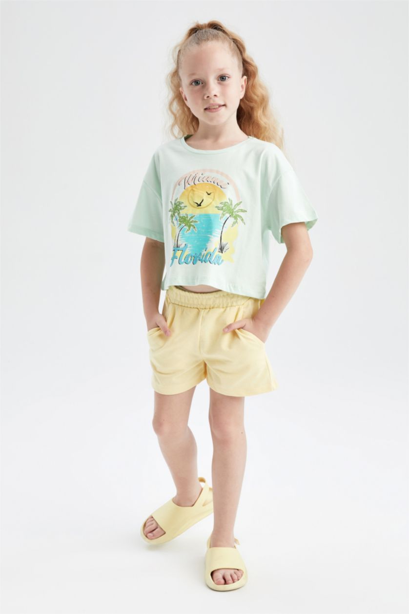 GIRLS & TEENS Yellow Girls Shorts