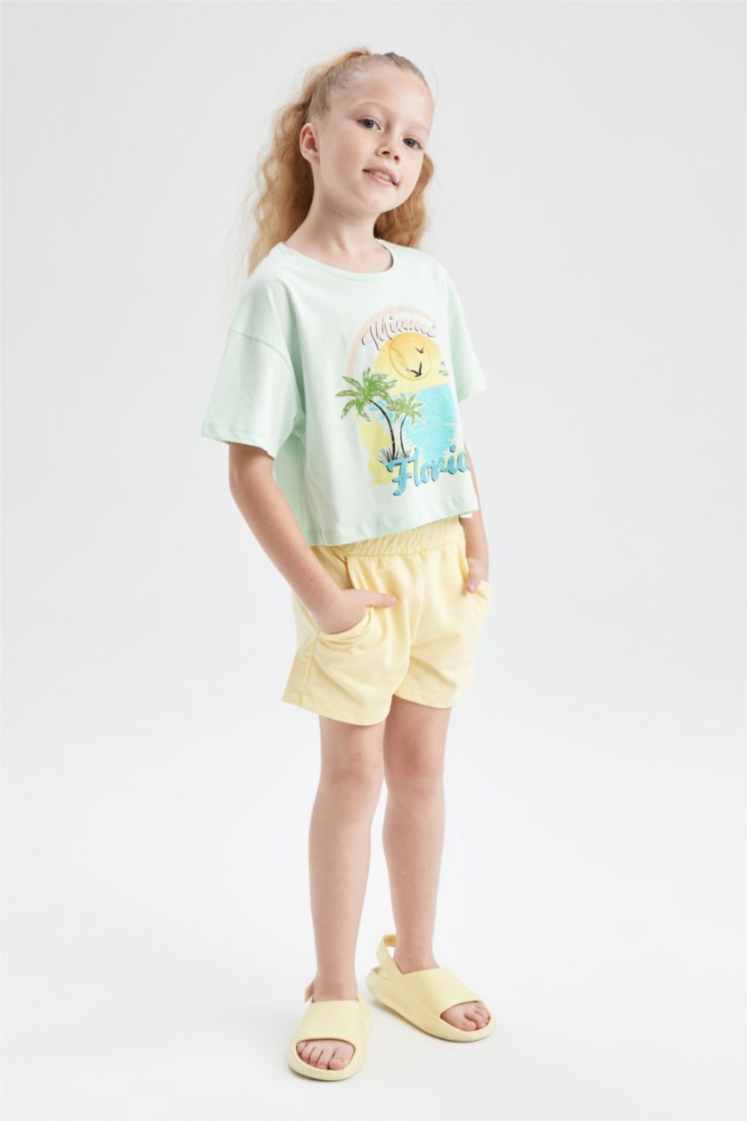 GIRLS & TEENS Yellow Girls Shorts