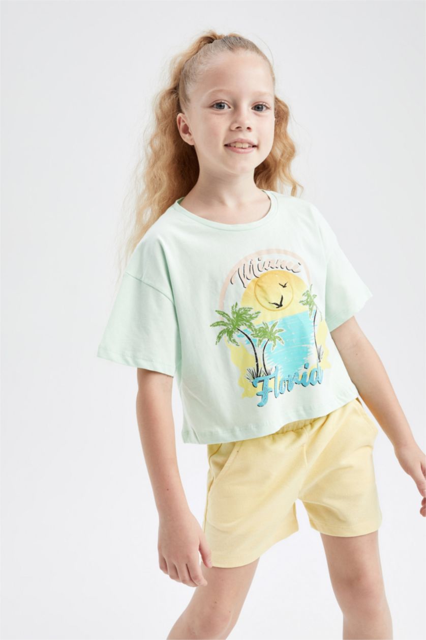 GIRLS & TEENS Yellow Girls Shorts
