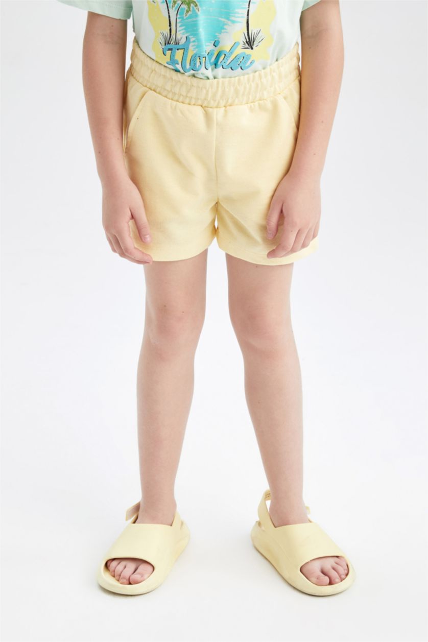 GIRLS & TEENS Yellow Girls Shorts