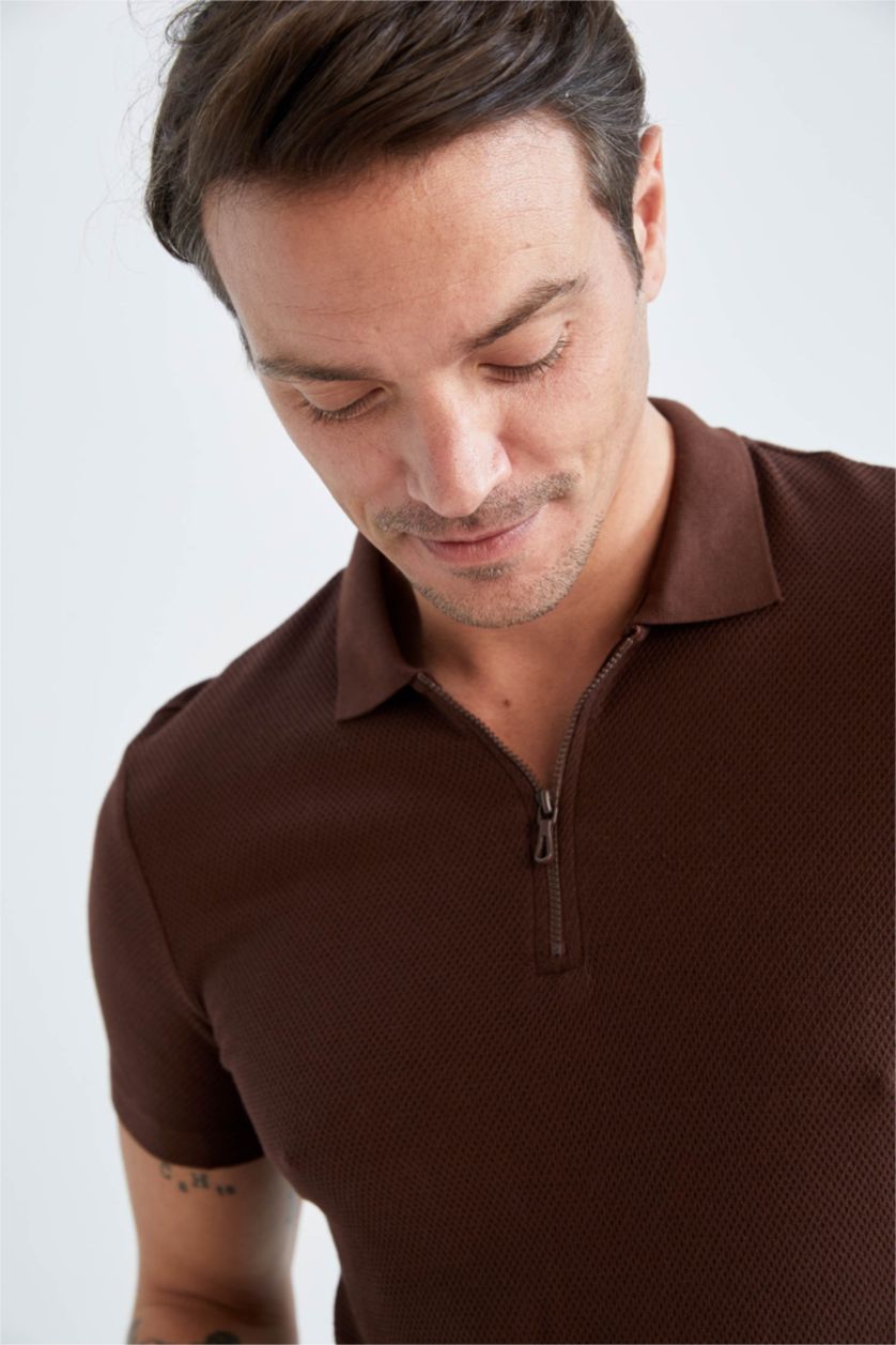 HOMME Marron Polo Homme