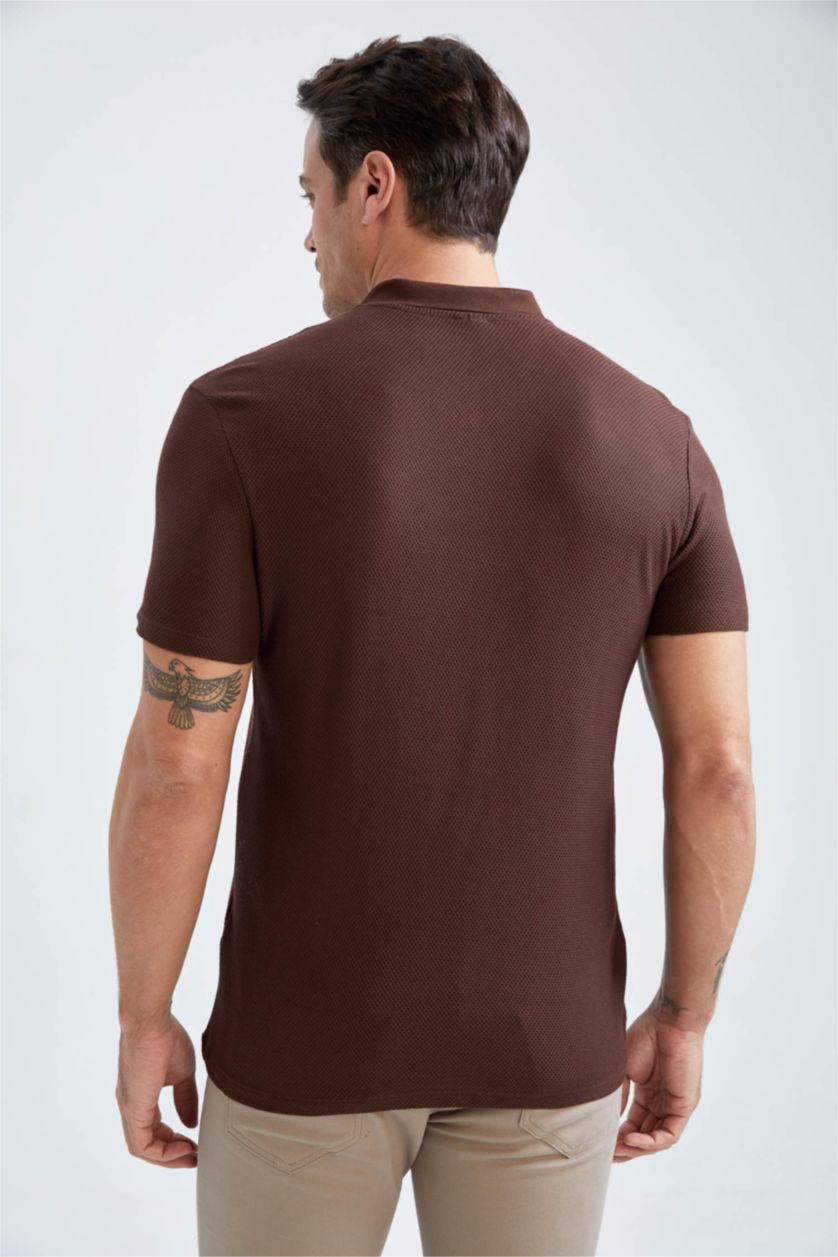 HOMME Marron Polo Homme