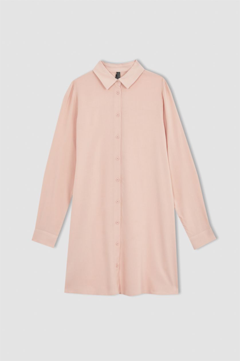 FEMME Orange Tunique À Manches Longues Coupe Régulière