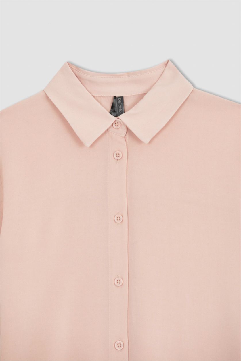 FEMME Orange Tunique À Manches Longues Coupe Régulière