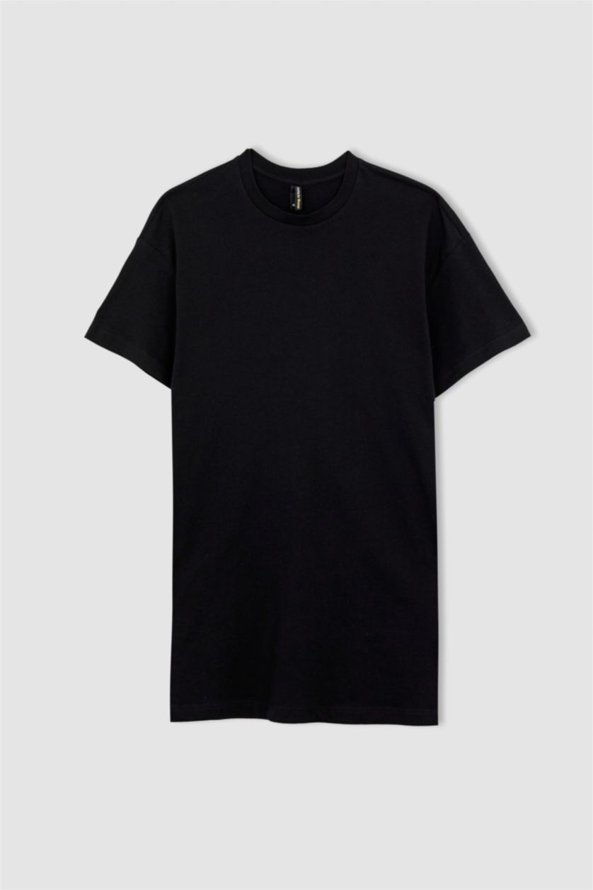 نساء أسود Regular Fit Short Sleeve Tunic