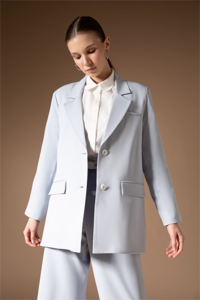 WOMAN Blue Jacket