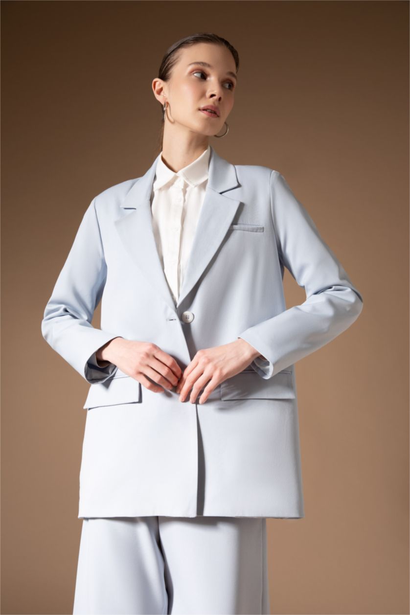 WOMAN Blue Jacket