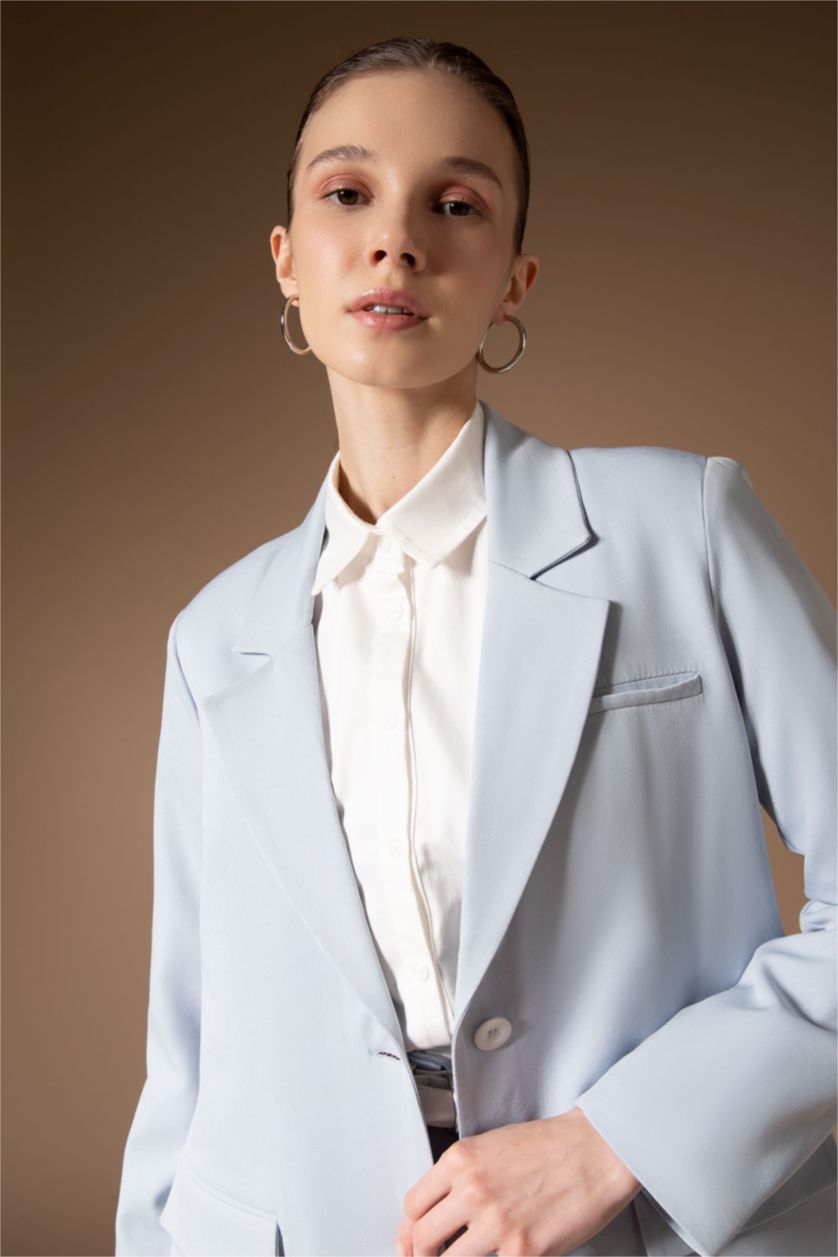 WOMAN Blue Jacket