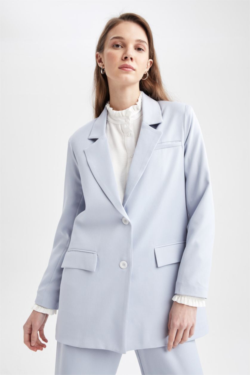 WOMAN Blue Jacket