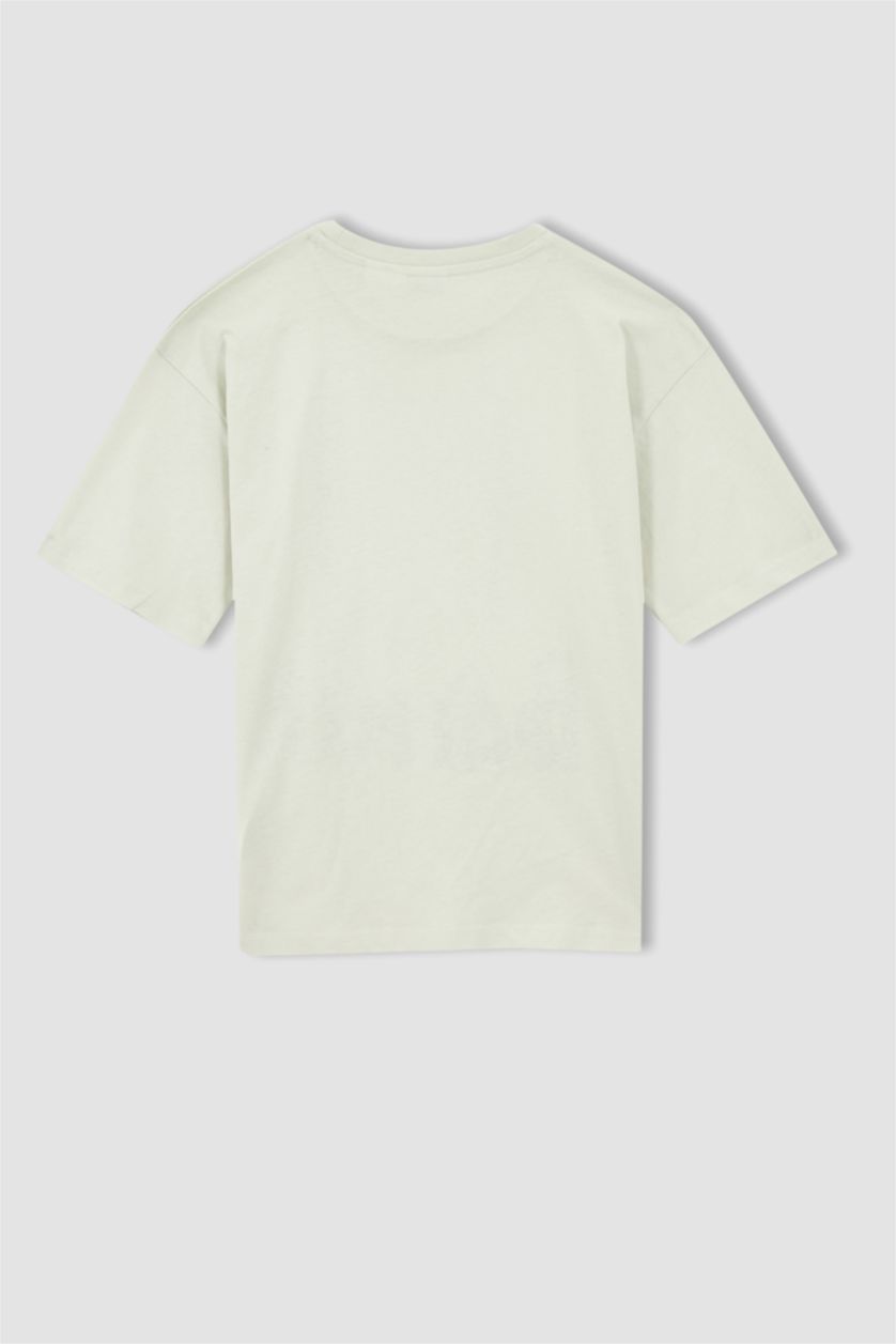 GARÇONS Écru Chemise à manches longues aspect lin coupe classique taille