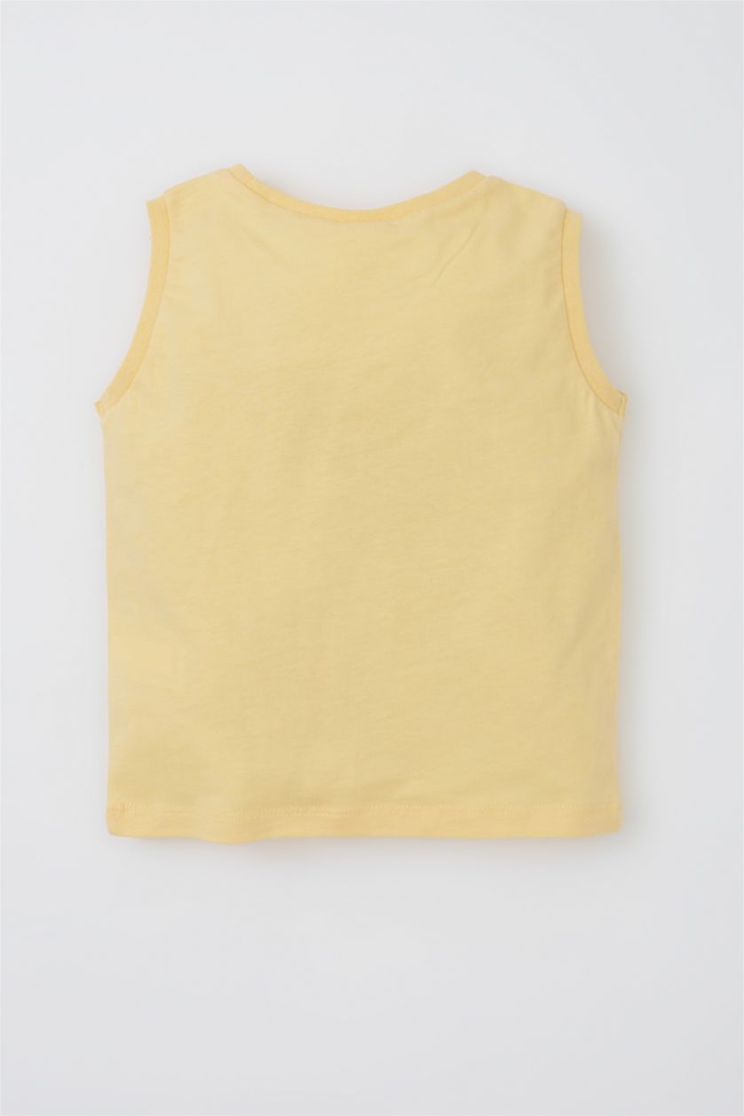 BÉBÉ GARÇON Jaune Clair Débardeur à coupe régulière et à Col rond pour Bébé Garçon