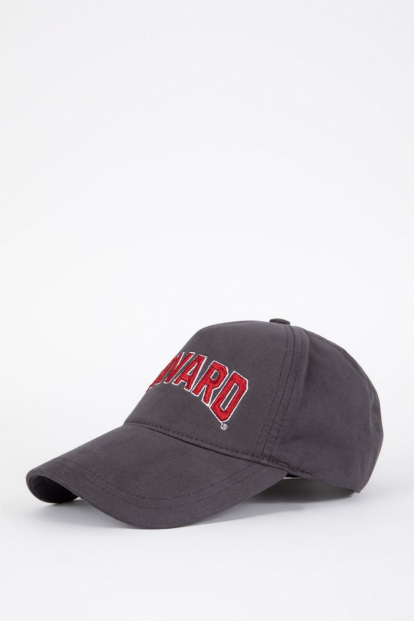 MAN Grey Men Harvard University Licensed Embroidered Cotton Cap Hat