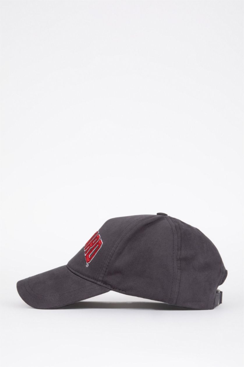 MAN Grey Men Harvard University Licensed Embroidered Cotton Cap Hat