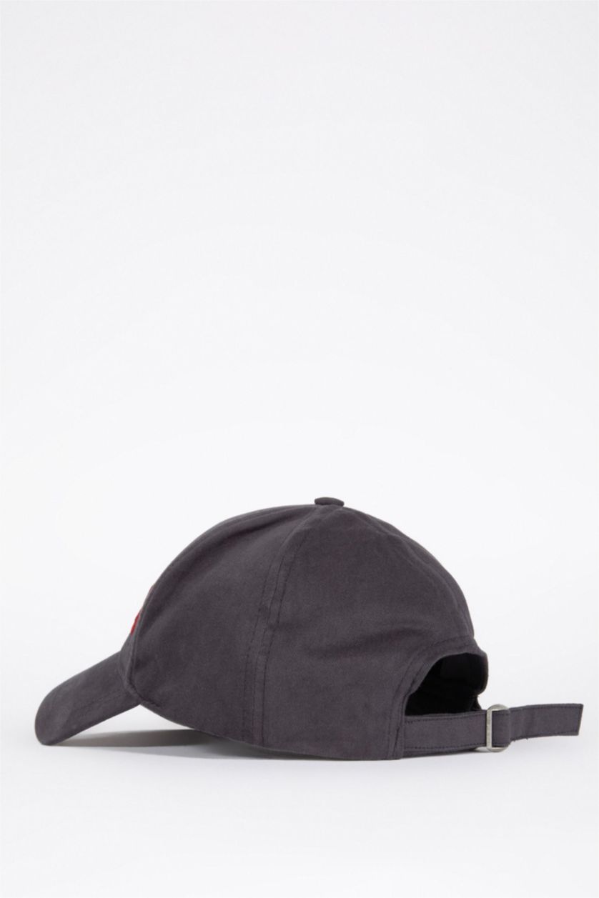 MAN Grey Men Harvard University Licensed Embroidered Cotton Cap Hat