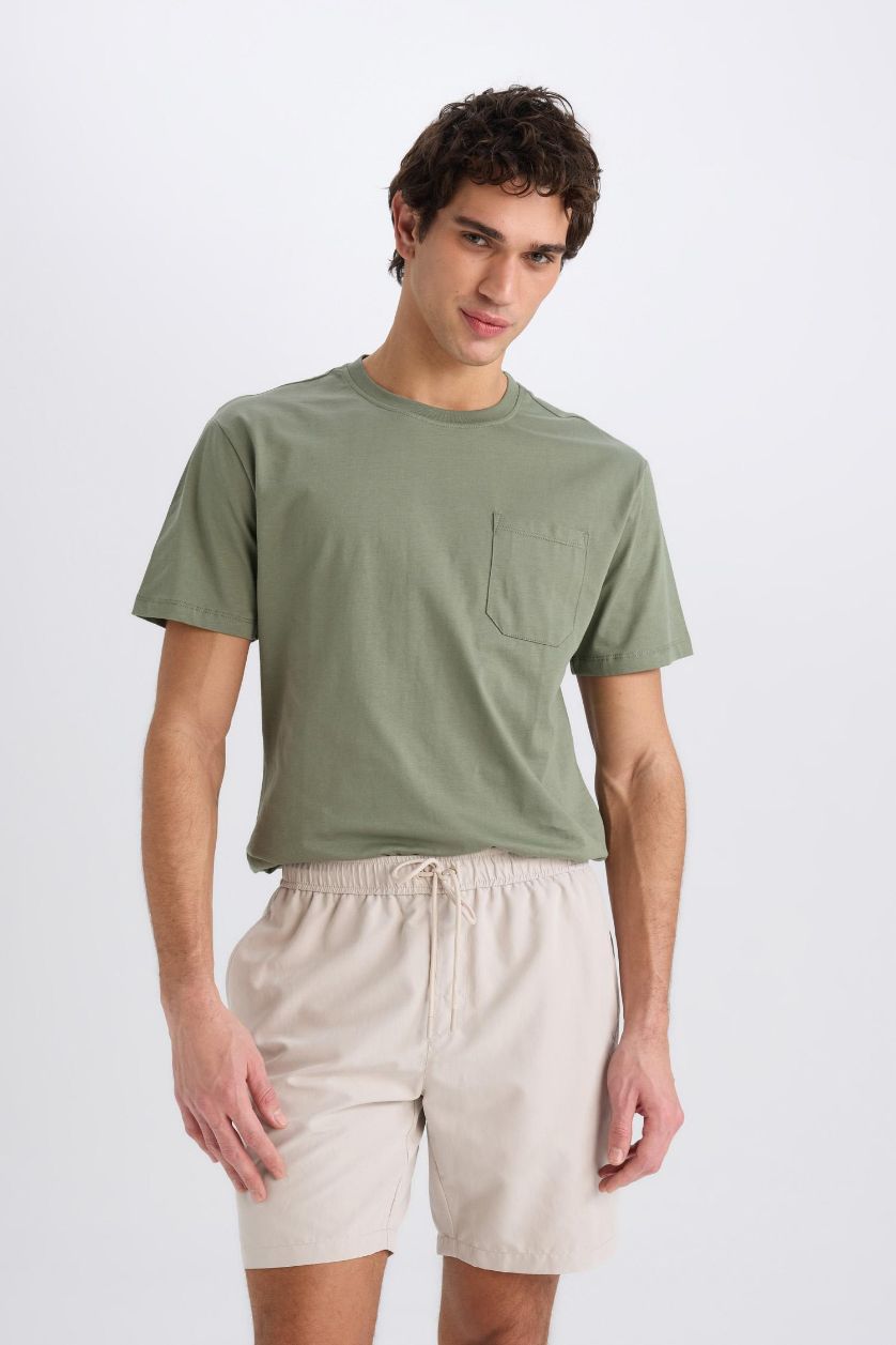 Erkek Kum File Astarlı Hızlı Kuruyan Kısa Boy Deniz Şortu