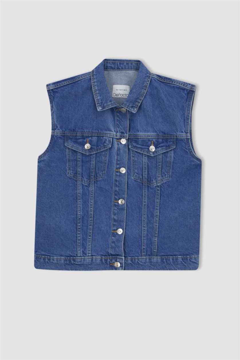 Kadın Açık Mavi Yelek