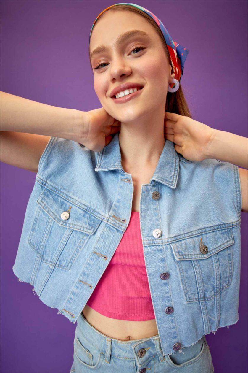 FEMME BLEU Clair Vest