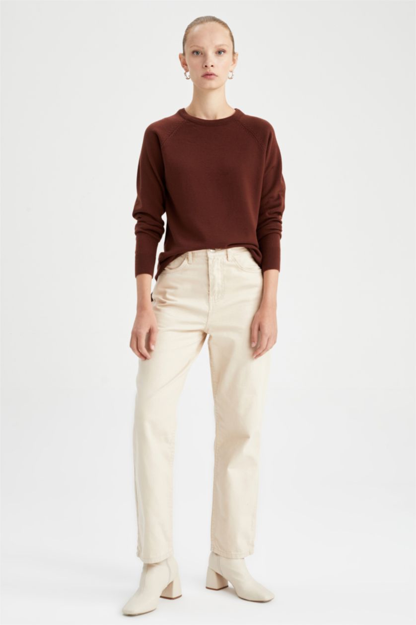 WOMAN Brown Relax Fit Pullover