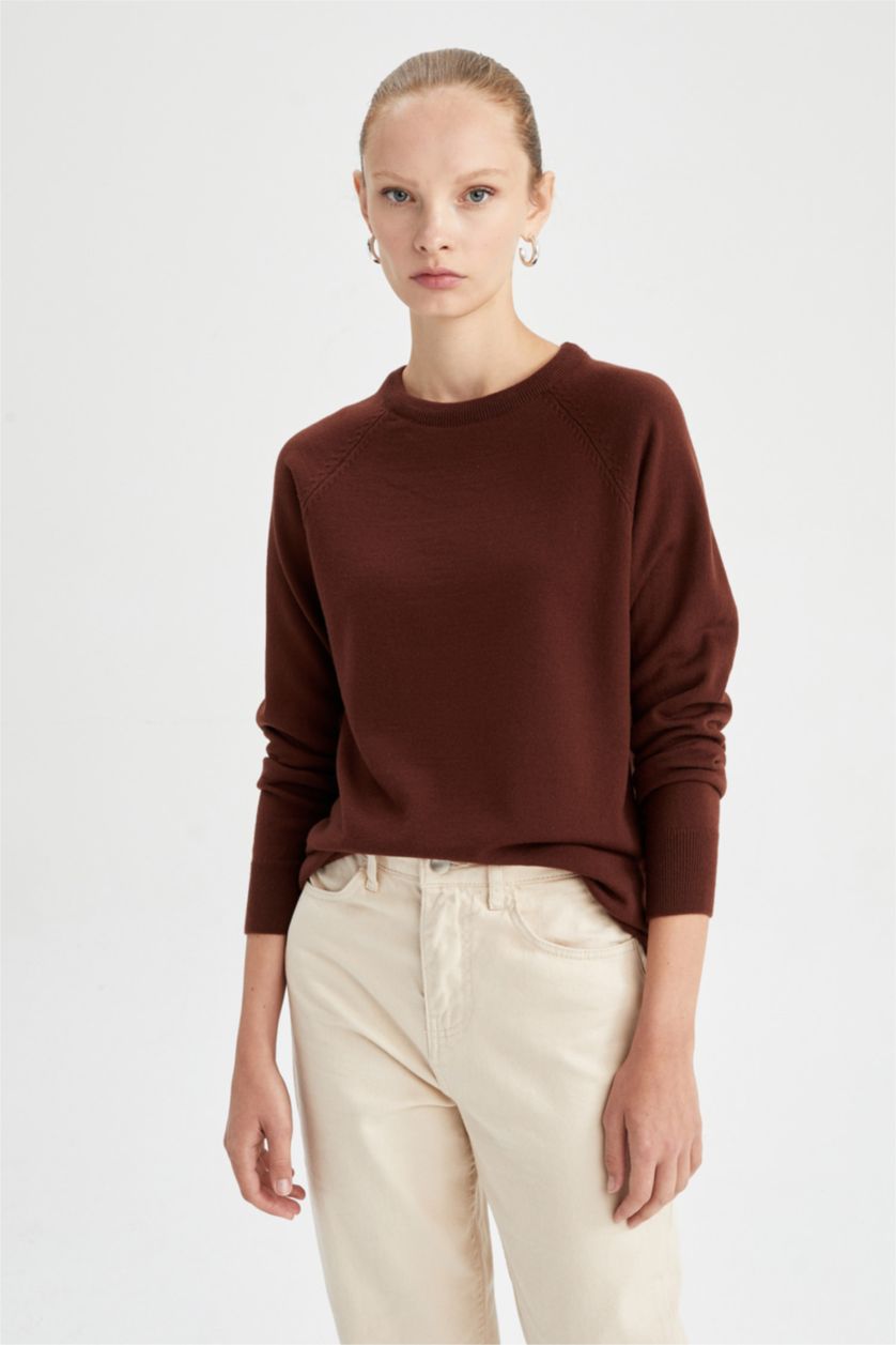 WOMAN Brown Relax Fit Pullover