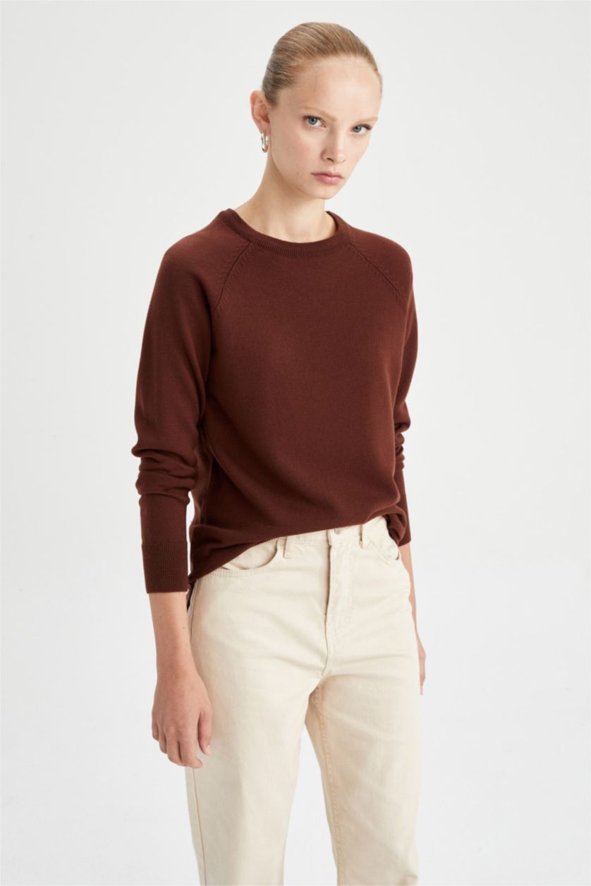 WOMAN Brown Relax Fit Pullover