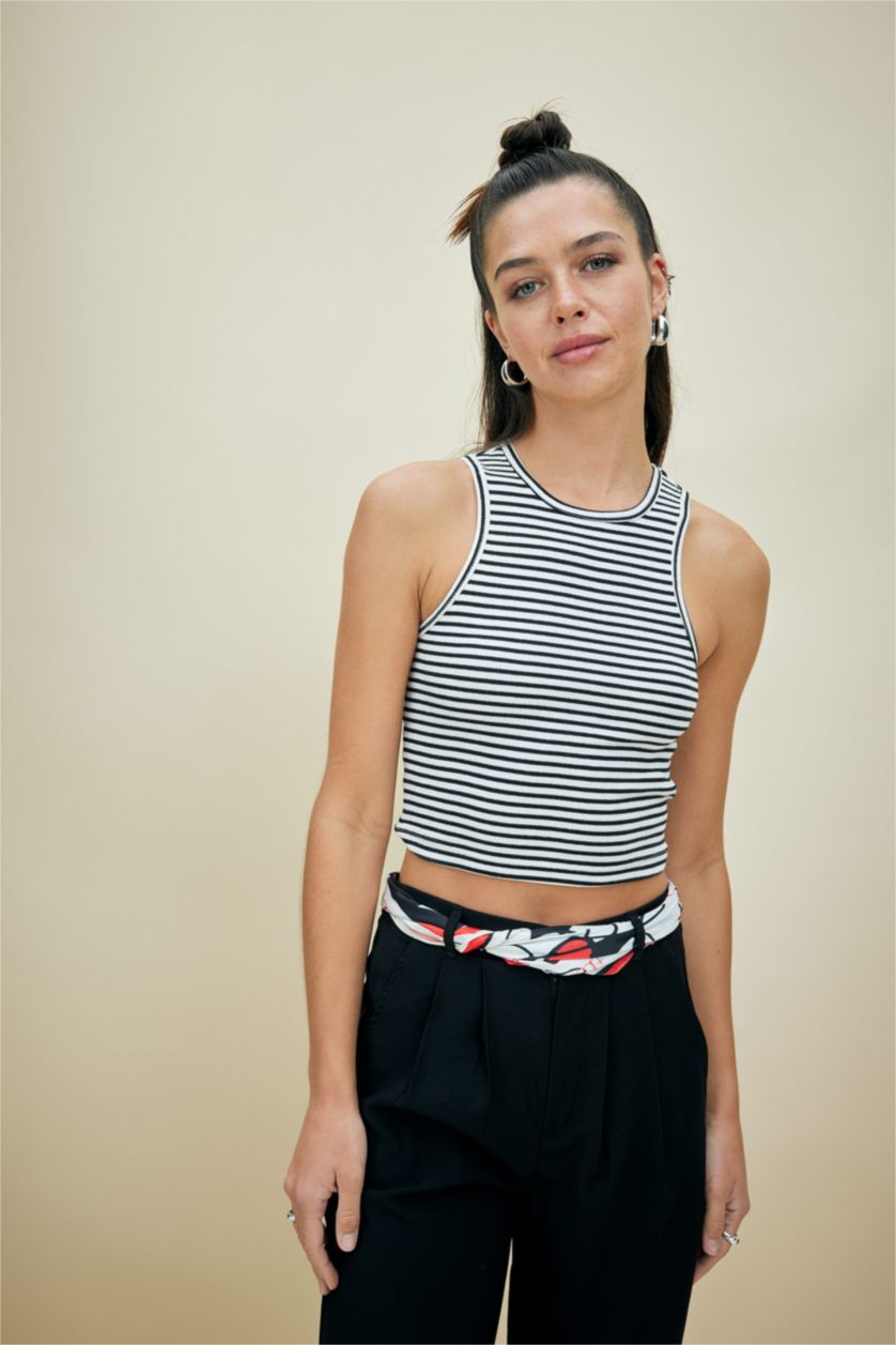 FEMME Blanc Coupe Slim