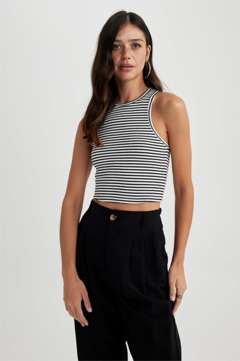 FEMME Blanc Coupe Slim