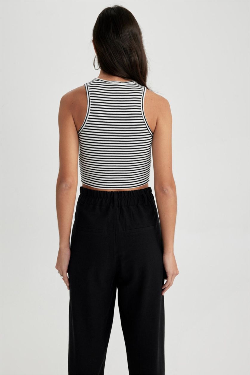 FEMME Blanc Coupe Slim