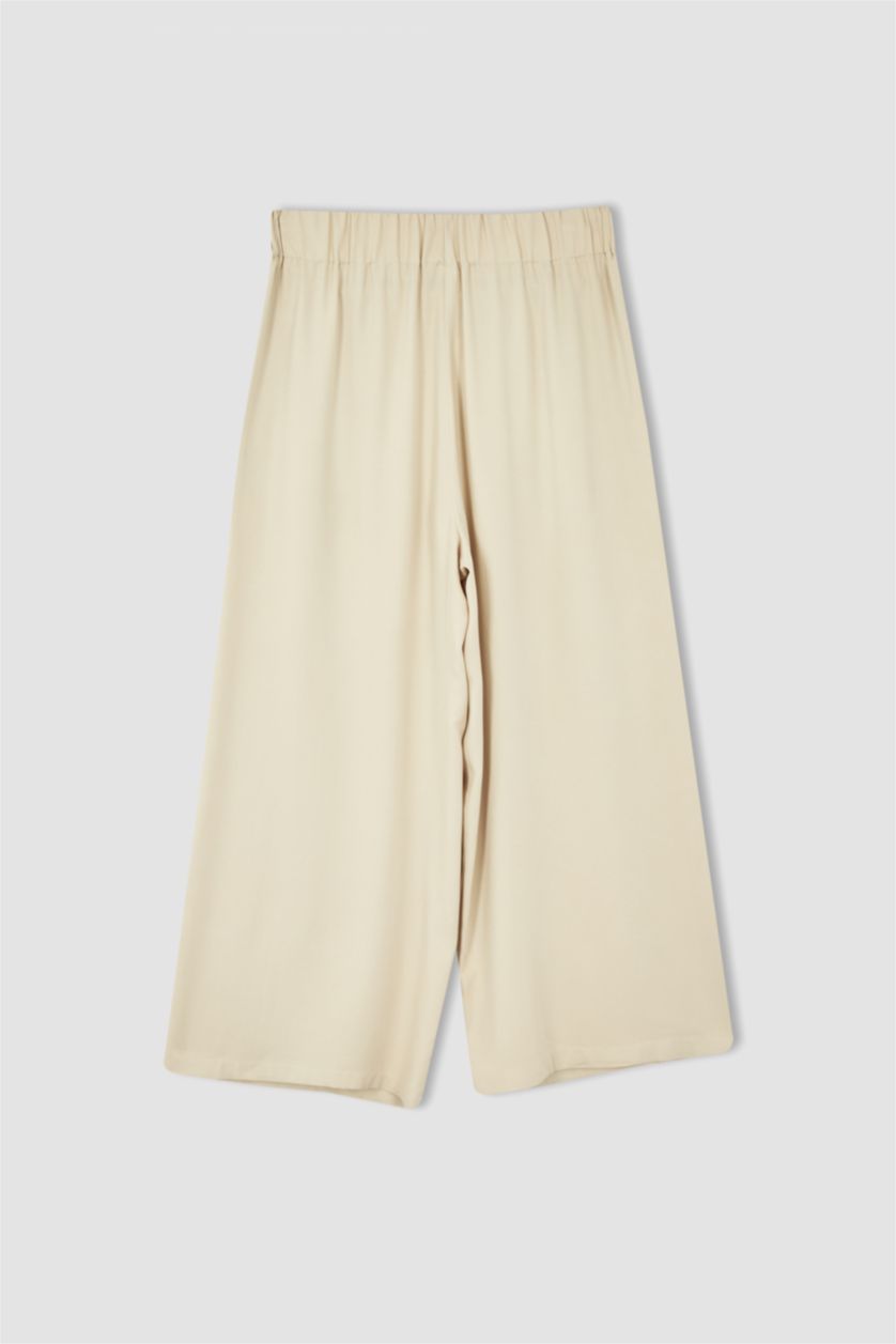 WOMAN Sand Regular Fit High Waisted Culotte Trousers