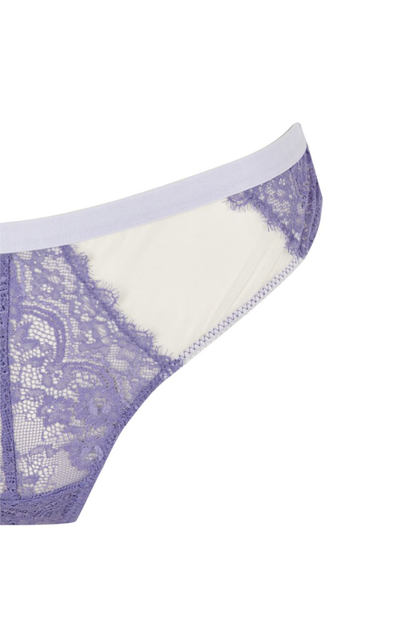 نساء أرجواني فاتح سروال داخلي مفصل بالدانتيل من Fall In Love