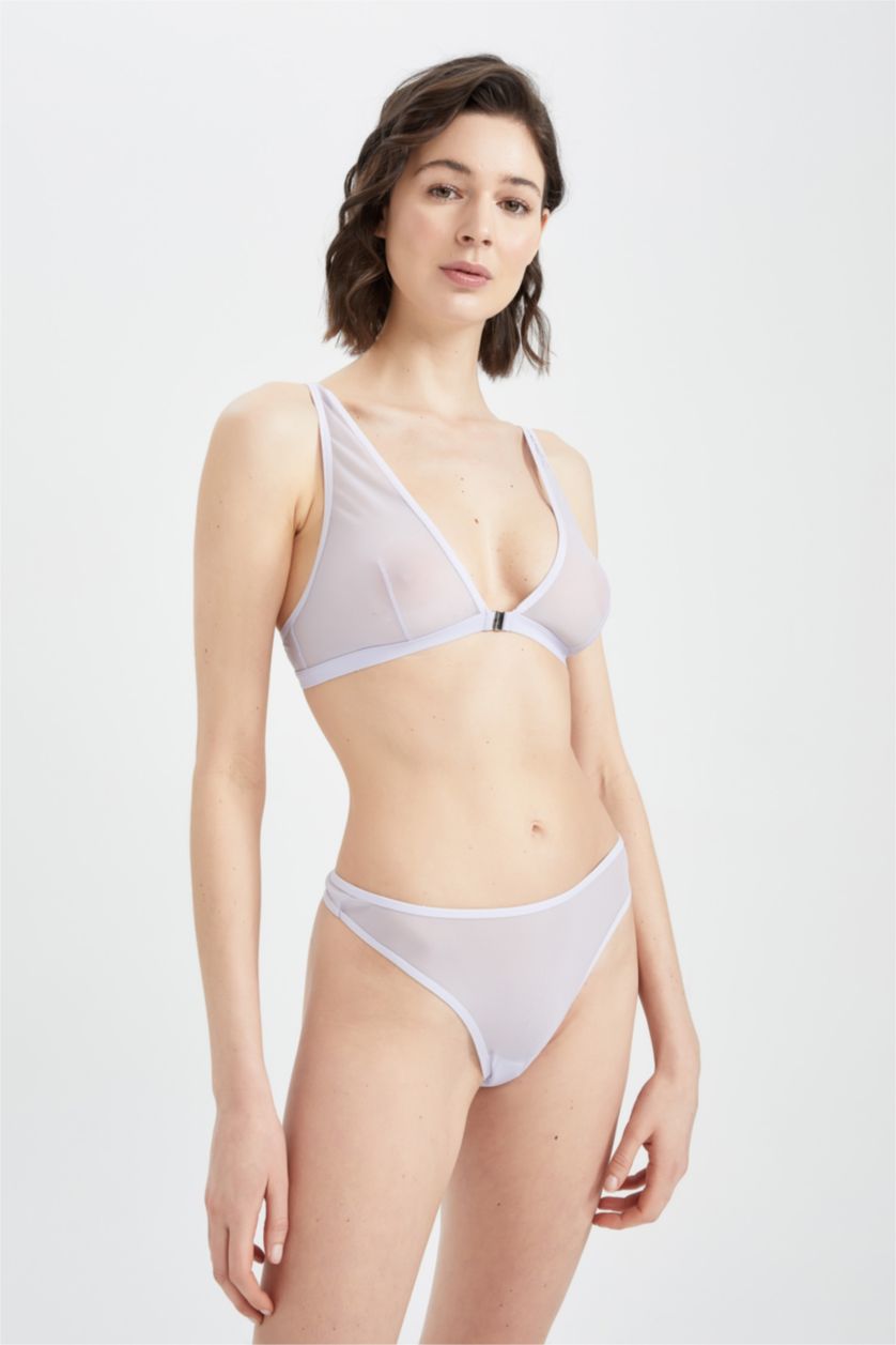 WOMAN Light Lilac Basic Tulle Thong