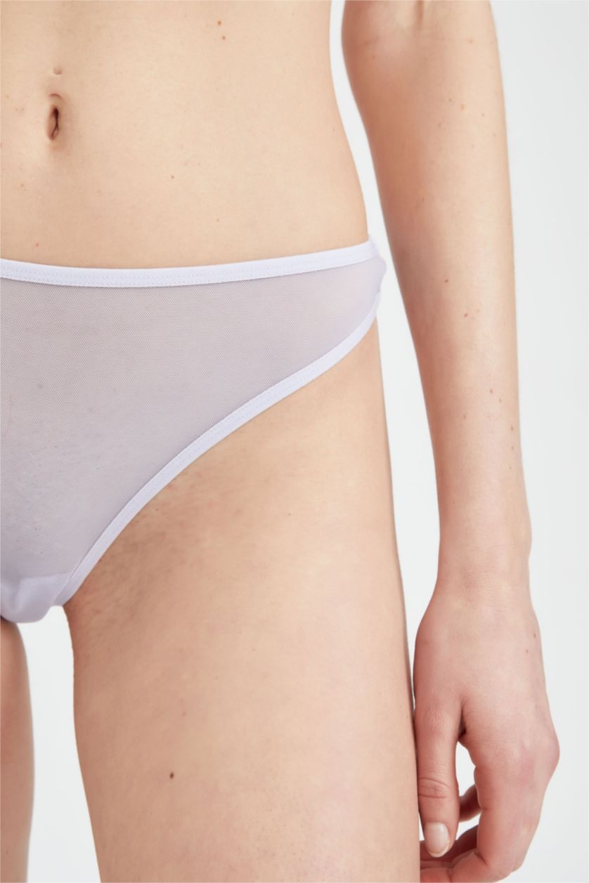 WOMAN Light Lilac Basic Tulle Thong