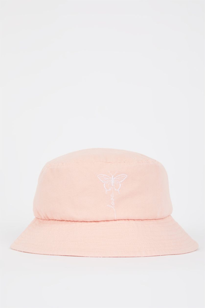 FEMME Rose Chapeau bob brodé pour femme