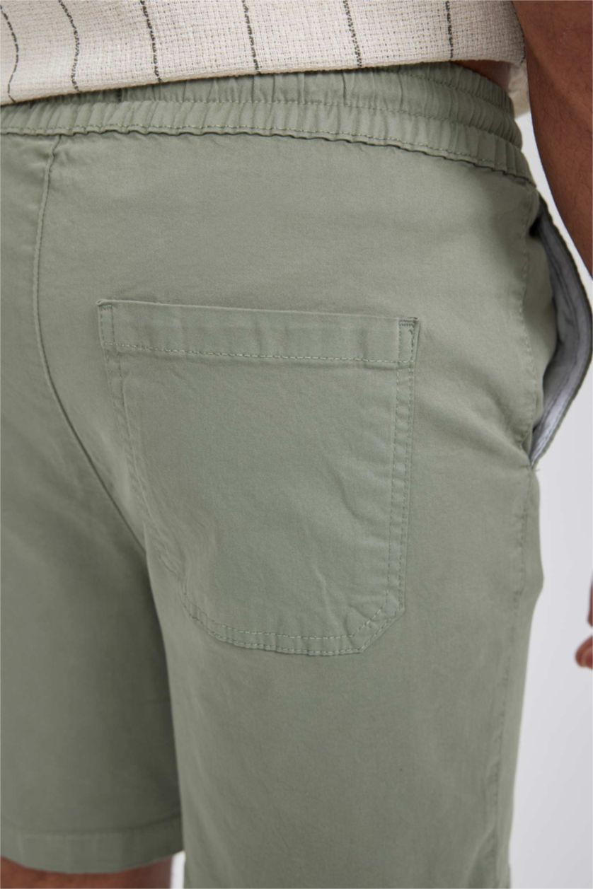 HOMME Vert Clair Pantacourt Coupe Régulière Ourlet régulier