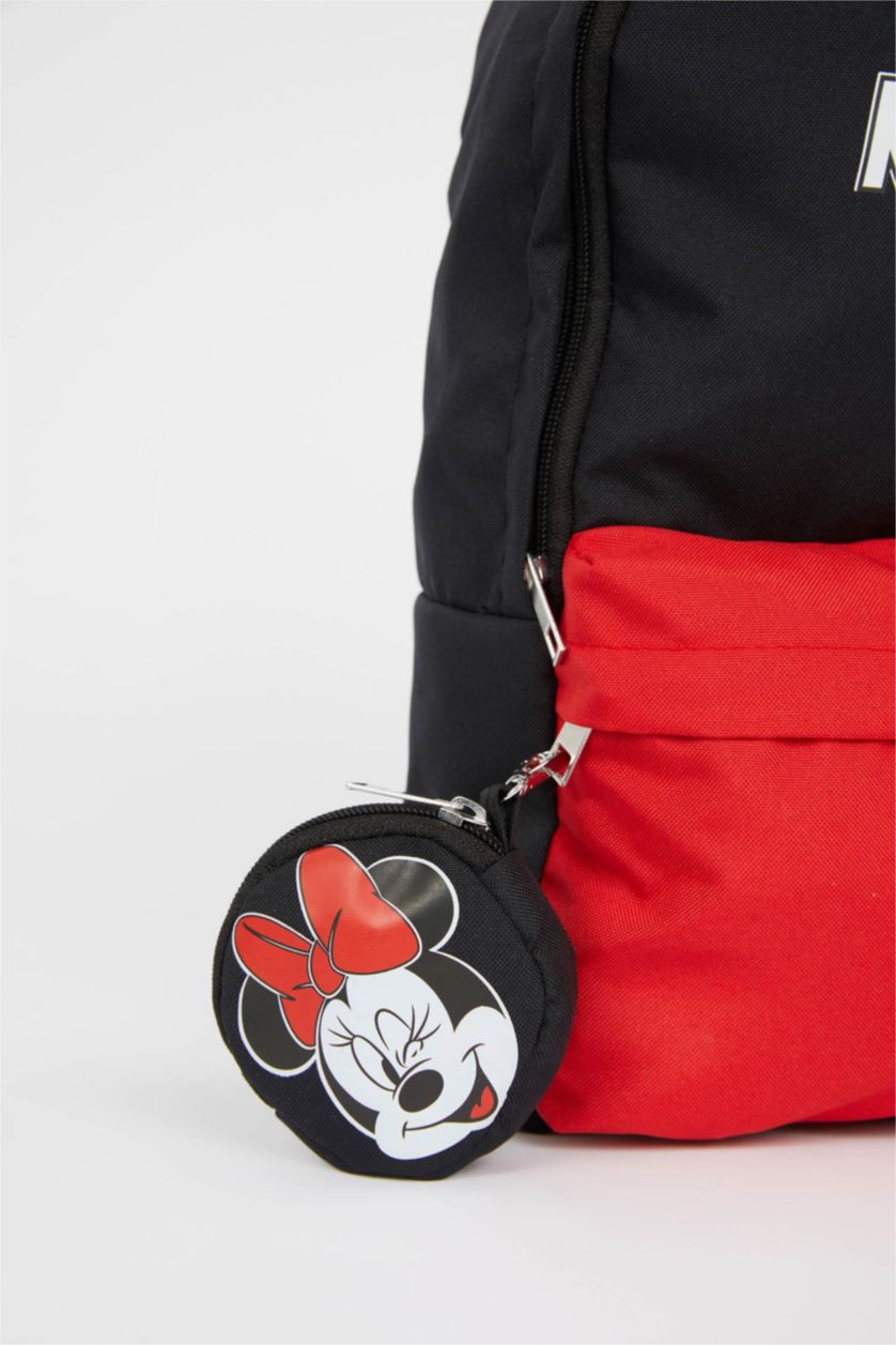 FEMME Rouge Grand sac à dos sous licence Disney Mickey et Minnie pour femme