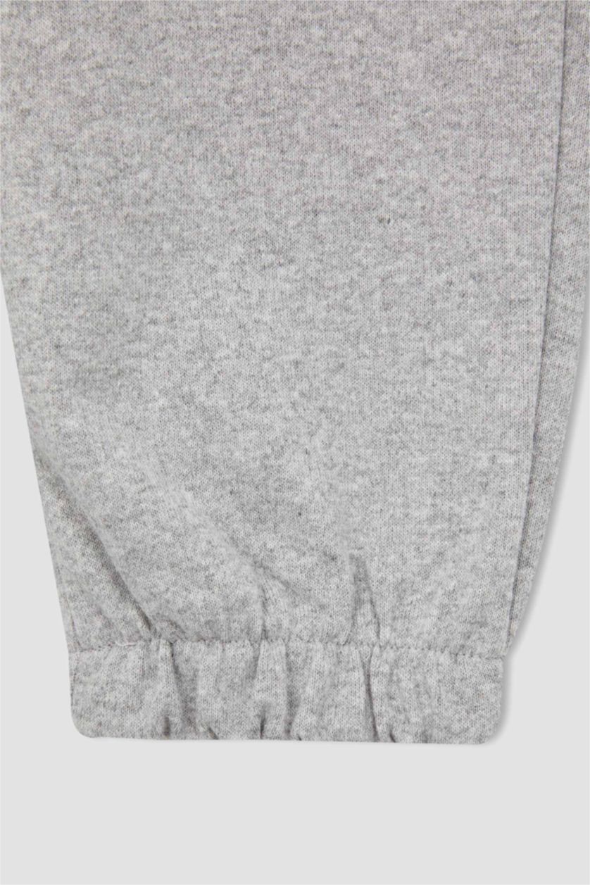 Girls & Teens Light Grey Girl Standard Fit Tie Waist Joggers