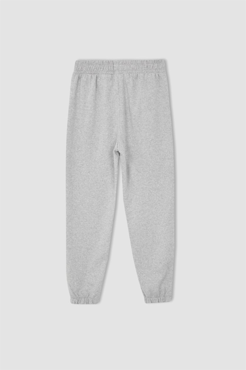 Girls & Teens Light Grey Girl Standard Fit Tie Waist Joggers