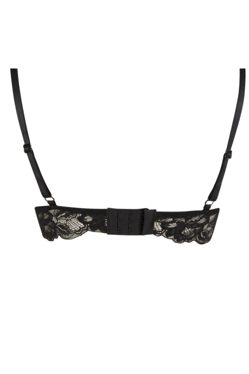 WOMAN Black Triangle Lace Bra