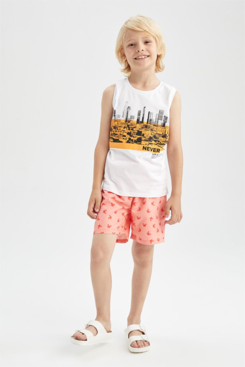 Мальчики и подростки Оранжевый Плавательные шорты для мальчиков