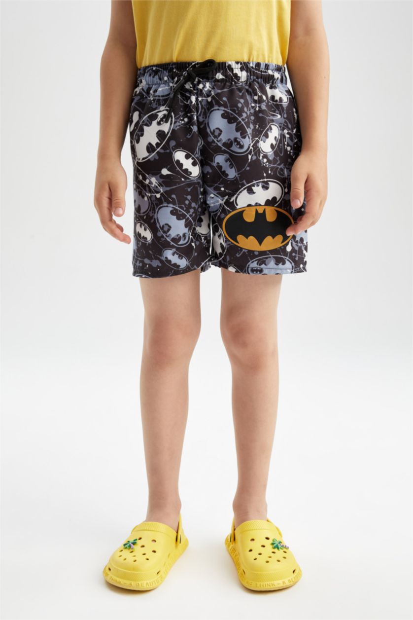 GARÇONS Noir Short de bain sous licence Batman pour garçon