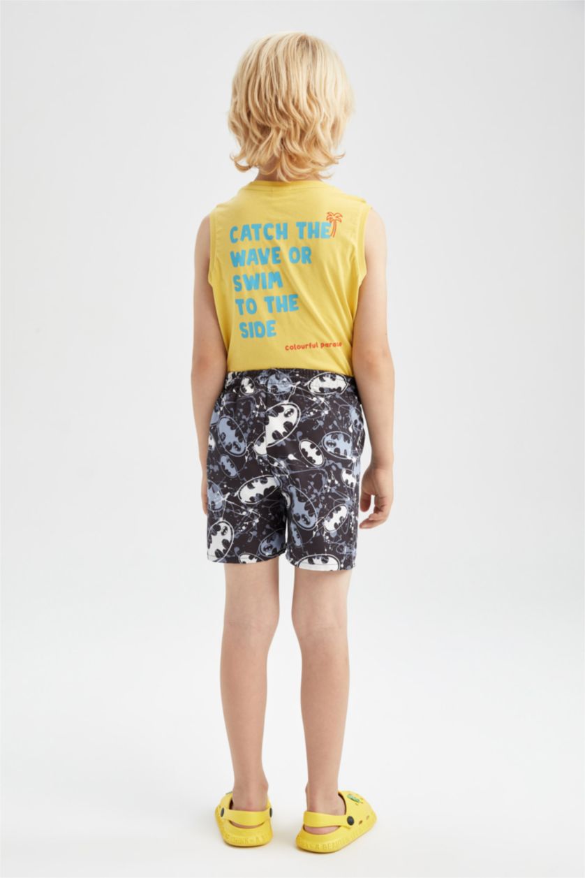 GARÇONS Noir Short de bain sous licence Batman pour garçon