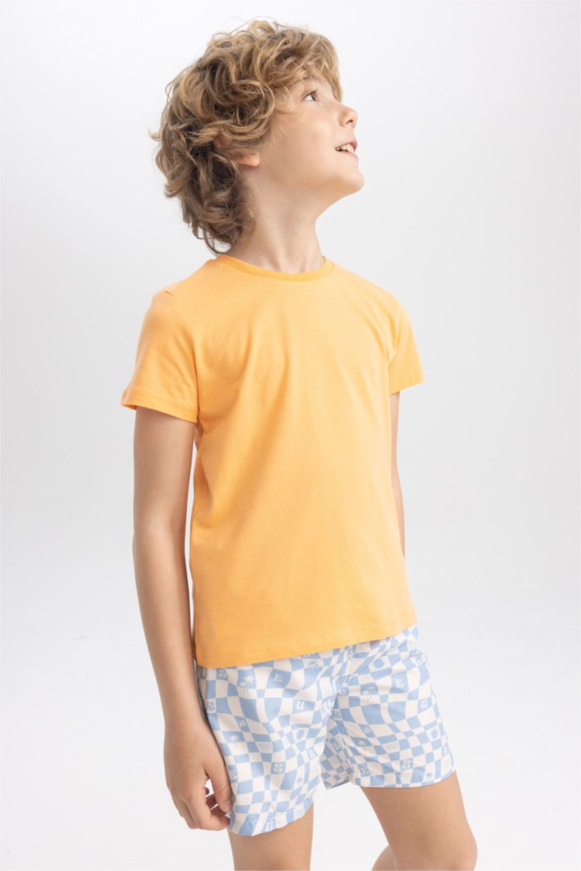 GARÇONS Blanc Short de bain à motif Defacto Fit pour garçon