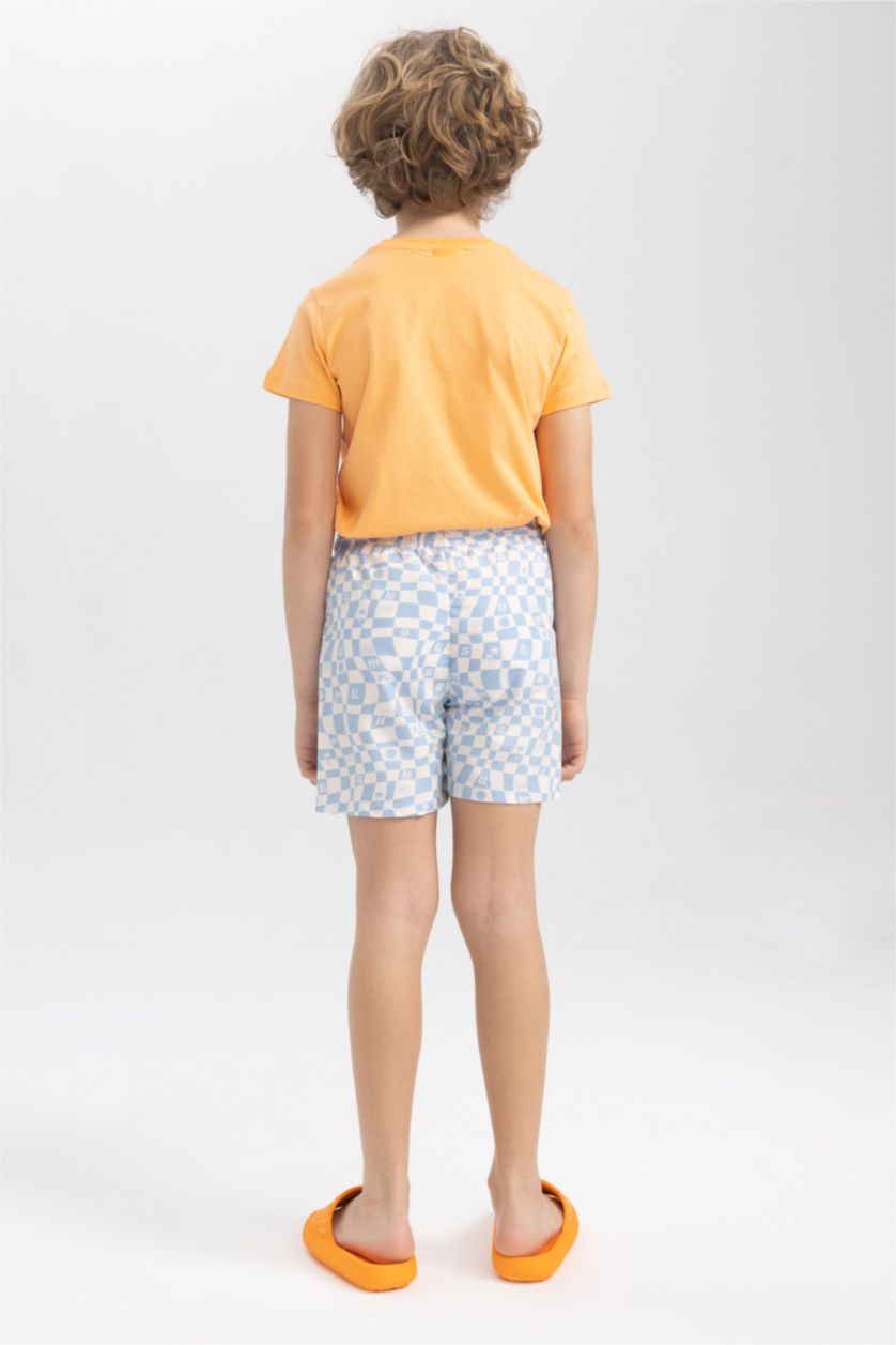 GARÇONS Blanc Short de bain à motif Defacto Fit pour garçon