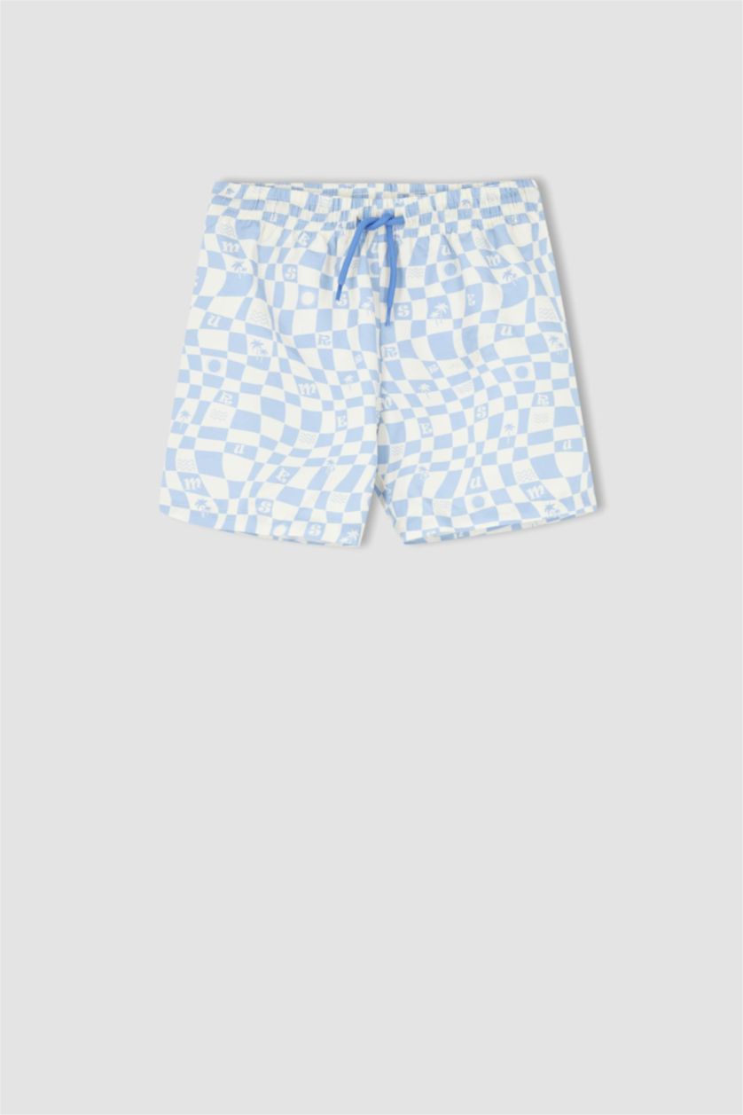 GARÇONS Blanc Short de bain à motif Defacto Fit pour garçon