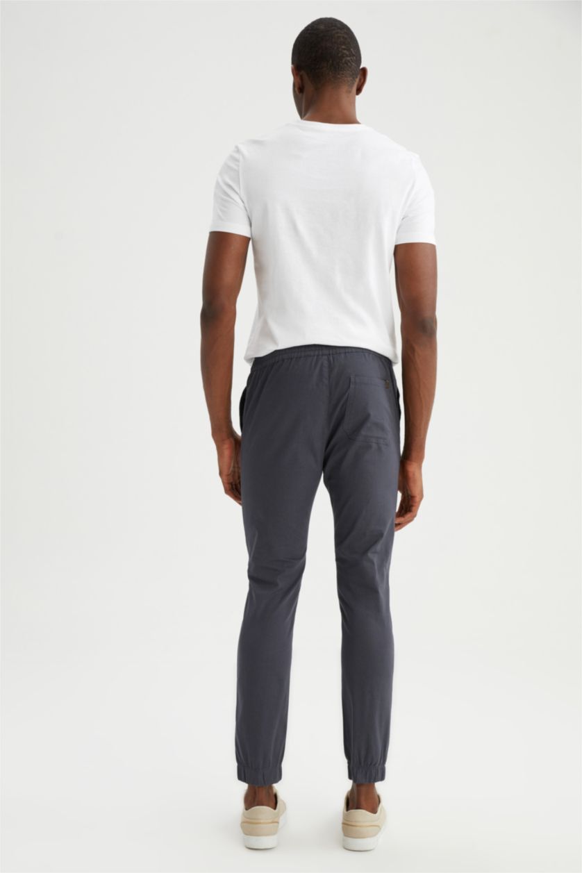 HOMME Anthracite Foncé Pantalon de jogging à taille élastique et à lacets