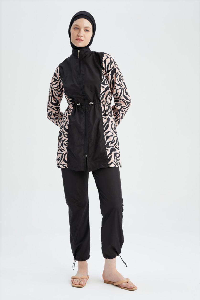 WOMAN Black Regular Fit 4 piece Burkini