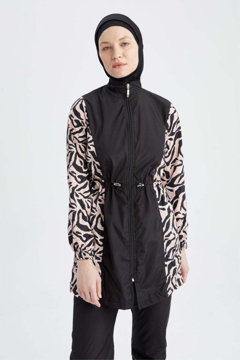WOMAN Black Regular Fit 4 piece Burkini