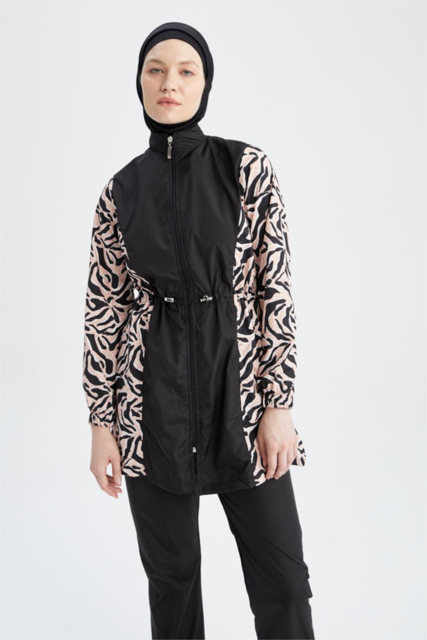 WOMAN Black Regular Fit 4 piece Burkini